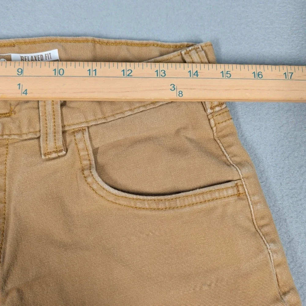 Carhartt Work‎ Pant Mens 31x32 Tan Rugged Flex Relaxed Fit BN2517-M Distressed